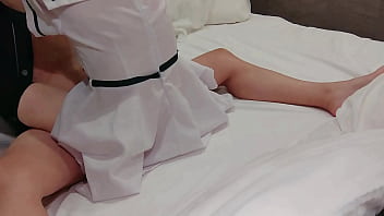 Schoolgirl In Uniform Leaks Creampie After Riding Cowgirl Position – Handjob And Orgasm In Cosplay
