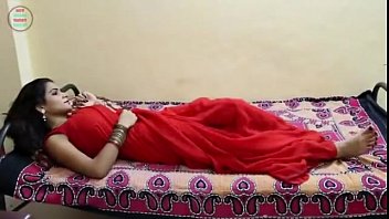 Indian Housewife Enjoys Passionate Moment In Red Saree