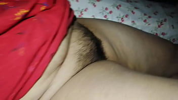 Indian Housewife Grooming Her Bushy Private Area