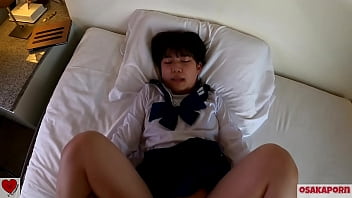 First-time Orgasm! Petite 18-year-old With Big Eyes Experiences Multiple Climaxes In Clothes. Small Frame And Flat Chest, Creampie In Skirt Missionary. Personal Recording, Sailor Uniform, Ecstasy Face, Blowjob, Cowgirl, Missionary – Mio 8 Osakaporn