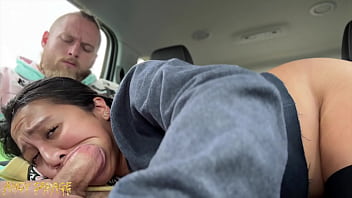 Car Backseat Anal And Deep Throat With A Creampie Finish