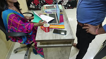 Indian Office Romance With Passionate Encounter And Hindi Audio