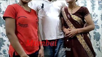 Mumbai Couple Enjoys Steamy Threesome With Clear Hindi Audio.