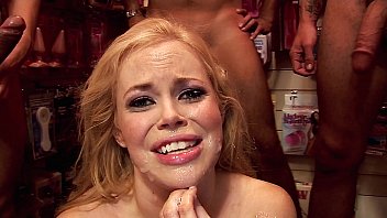 Hardcore Gangbang: Blonde Takes Rough Anal, Dp, And Finishes With Triple Facial Loads!