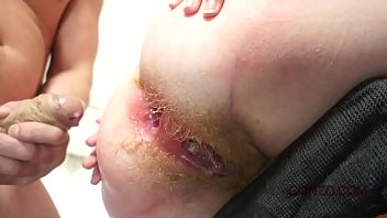 Exhausted Lora Takes Rough Pounding In Her Hairy Holes.