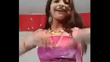 Indian Woman Performing A Traditional Dance In Traditional Attire