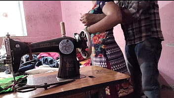 Uncle Took Advantage Of Desi Bhabhi While She Was Sewing