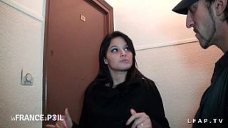 Elegant Young French Brunette Cheats And Gets Taken By Two Deviants