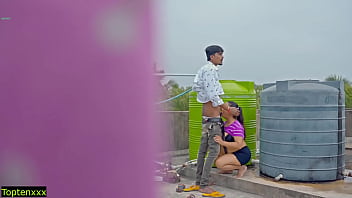 Passionate Hindi Couple’s Intimate Encounter On The Roof – Safe Pleasure Urged