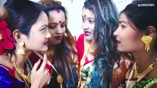 Indian Landowner Brothers Engage In Group Encounter With Their Four Wives (hindi Language)