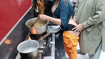 Spicy Desi Housewife Gets Naughty In The Kitchen While Dinner Simmers