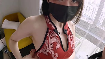 My Asian Girlfriend’s Curves In A Cheongsam Made Her Squirt All Over