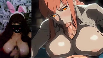 A Curvy Mom With Full Natural Breasts Streams Herself Watching Hentai Live