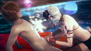 Naughty Anime Girl Gives A Steamy Handjob And Gets Railed By The Pool