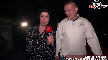 Skandalöses Straßencasting: Fremde Frau Verführt Mann Zu öffentlichem Sex