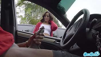 Shy Girl Can’t Resist Giving Me A Public Handjob After Spotting My Thick Black Cock