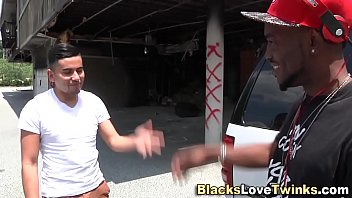 Slim Guy Takes A Thick Black Cock Deep And Gets Filled Up