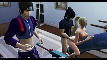 Ino Y Sasuke: Engañando Al Esposo Con Ejercicios Ardientes Frente Al Cornudo Naruto