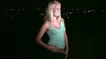 Sun-kissed Sweetheart Seeks A Wild Public Gathering With Eager Strangers